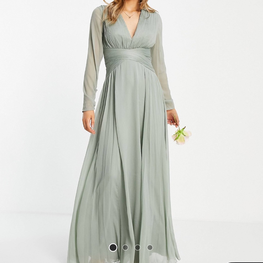 Asos design long sleeve maxi dress